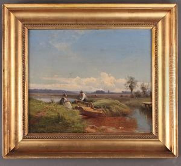 Landscape Oil Painting by Frederik Niels M. Rohde