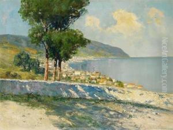 Italienische Landschaft Oil Painting by Karl Rohwedder-Ruge