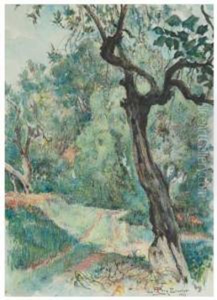 Bosque Oil Painting by Lluis Roig Ensenat