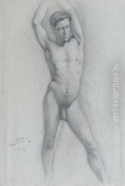 Desnudo Masculino Oil Painting by Lluis Roig Ensenat