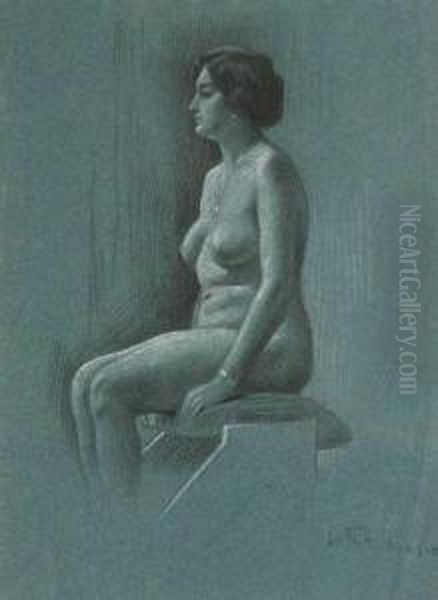 Desnudo Femenino Oil Painting by Lluis Roig Ensenat