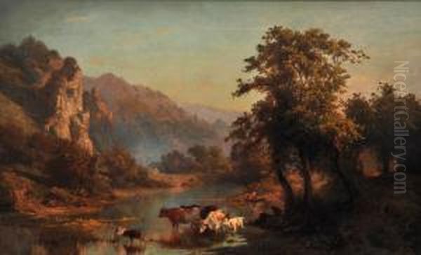 Late Afternoon, 
Newlands South Africa Oil Painting by Charles Rolando