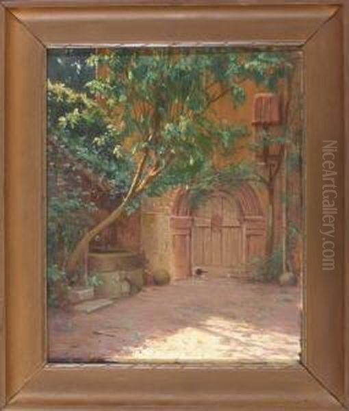 Altes Portal Oil Painting by Josef Rolletschek