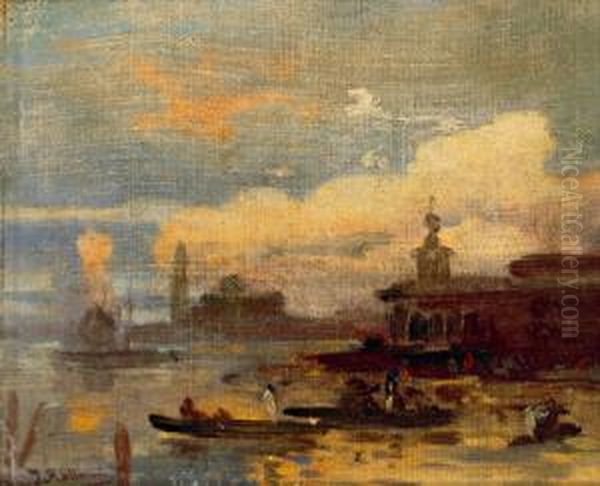 In Venedig Oil Painting by Julius Rollmann