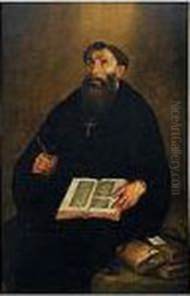 San Agustin Oil Painting by Bartolome Roman