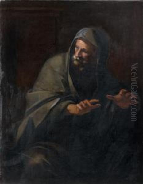 Allegorie De L'hiver Oil Painting by Giovanni Francesco Romanelli