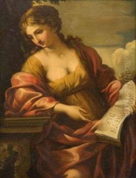 Sibylle Oil Painting by Giovanni Francesco Romanelli