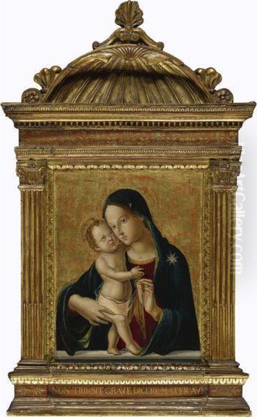 Madonna And Child Oil Painting by Antoniazzo Romano