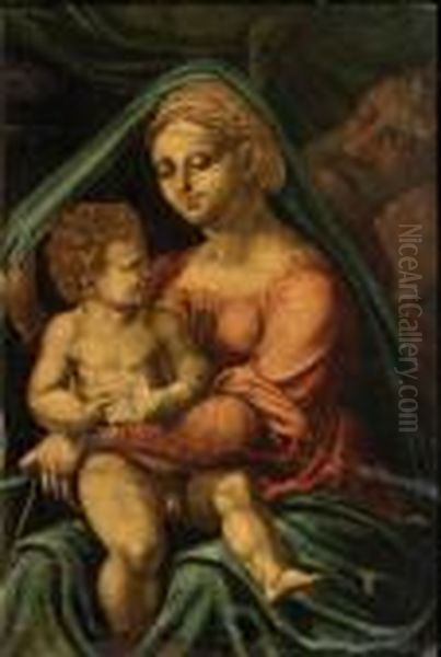 Sainte Famille Oil Painting by Giulio Romano