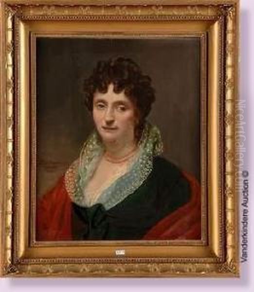 Portrait De Madame Michelot-garnier Oil Painting by Adele Romanee Romany