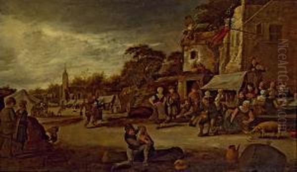 Bauernfest Oil Painting by Gillis Rombouts