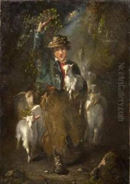 The Little Shepherd Oil Painting by A.B. Rome