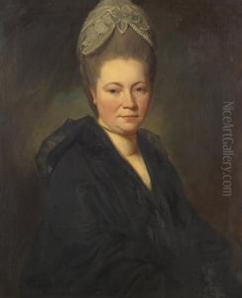 Portrait Of Mrs. Marie-jean Gomm Oil Painting by George Romney