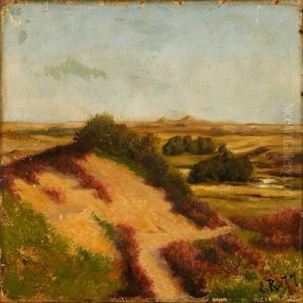 Overlooking A Moor Landscape Oil Painting by Emmery Rondahl