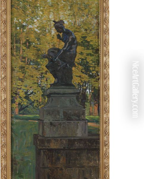 Fran Drottningholms Park Oil Painting by Charlotta, Lotten Ronquist