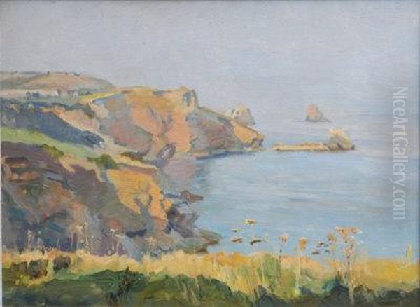 Coastline. Oil Painting by Herbert Kerr Rooke