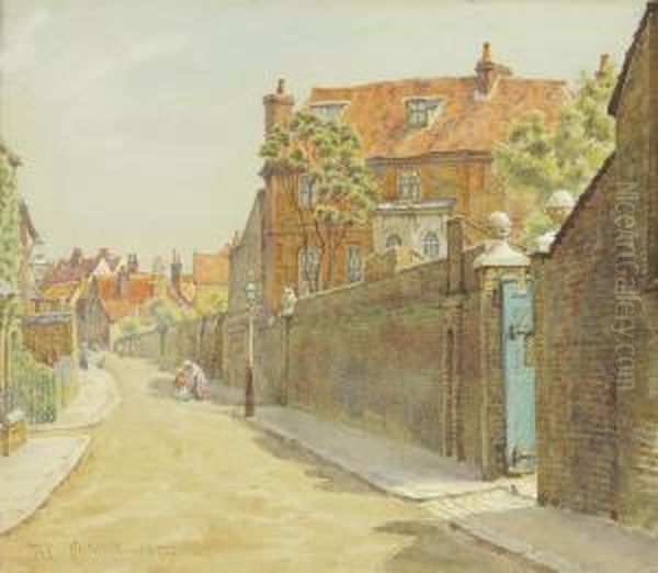 Hogarth's House, Chiswick Oil Painting by Thomas Matthew Rooke