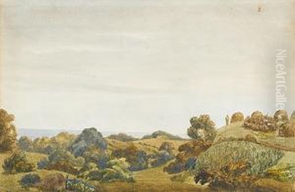 Kraal In Pondoland Oil Painting by Major Edward Rooper