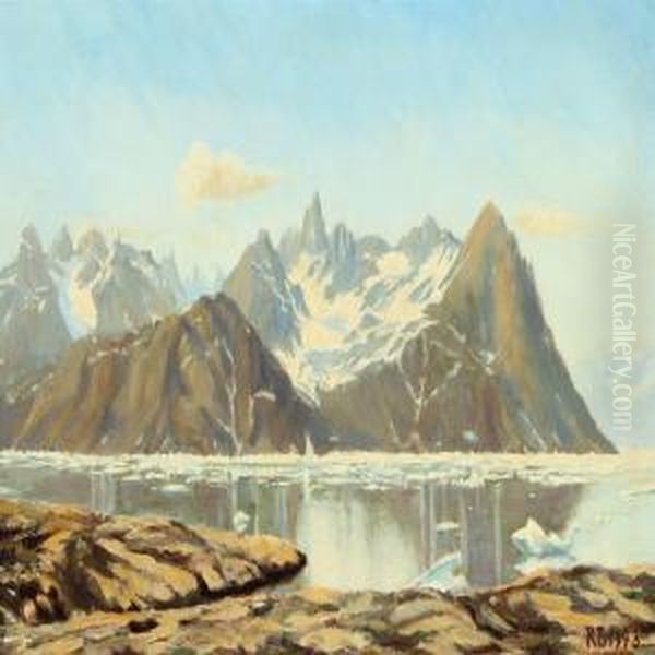 Landscape From Greenland Oil Painting by Gerard Roosen