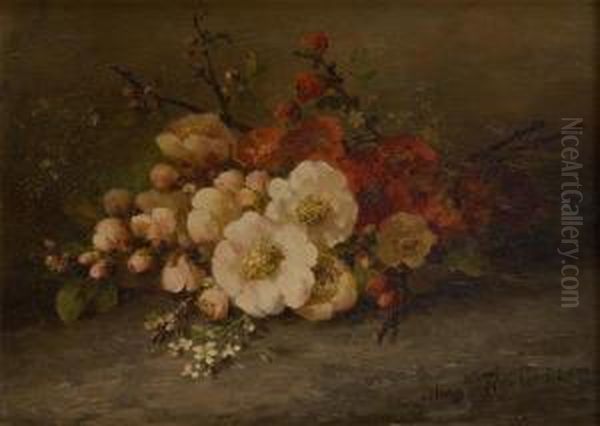 Jetee De Fleurs Oil Painting by Margaretha Roosenboom