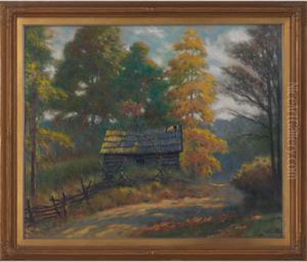 In Brown Co. Indiana Oil Painting by Robert Marshall Root