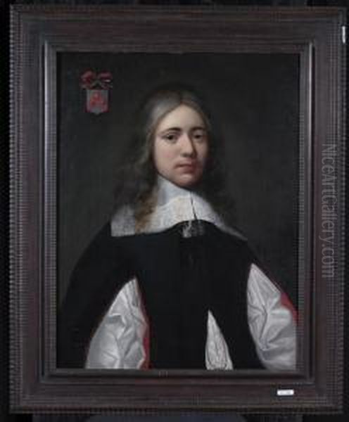 Portrait Eines Jungen Mannes. Oil Painting by Jan Albertz. Rotius