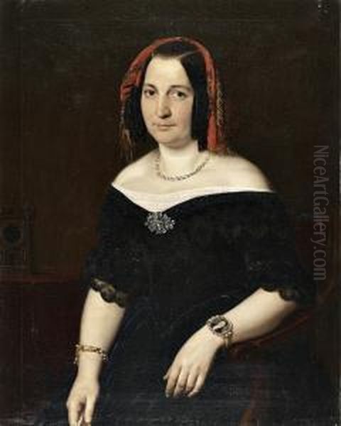 Retrato De Senhora by Augusto Roquemont