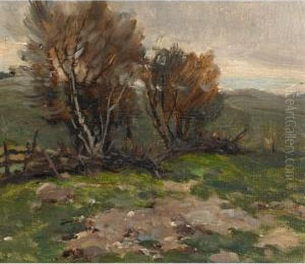 Countryside Oil Painting by Arthur Dominique Rosaire