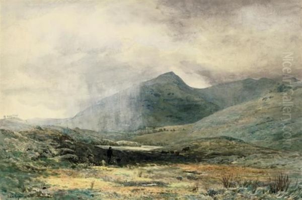 A Squall In The Highlands Oil Painting by S.G. William Roscoe