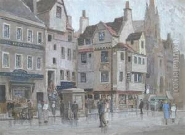 John Knox's House Oil Painting by David Thomas Rose