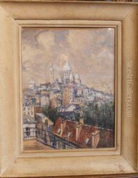 Montmartre Oil Painting by Georges Rose