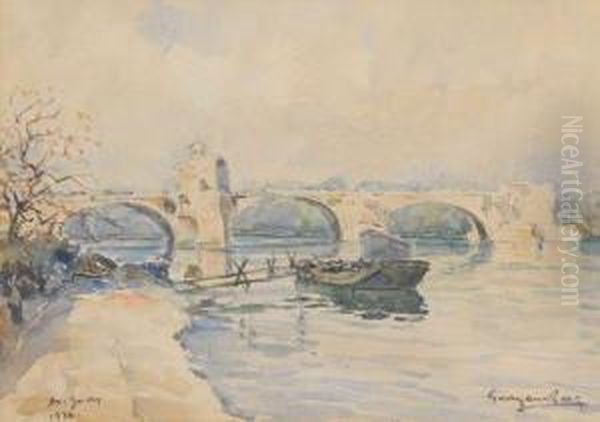 Le Pont D'avignon Oil Painting by Georges Rose