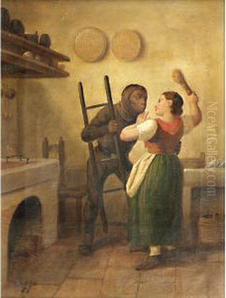 Baseto Portafortuna Oil Painting by Giovanni Luigi Rose