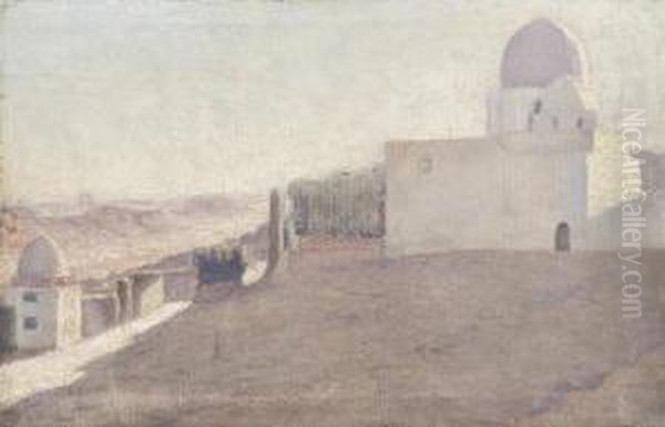 Mosque Oil Painting by Herbert Rose