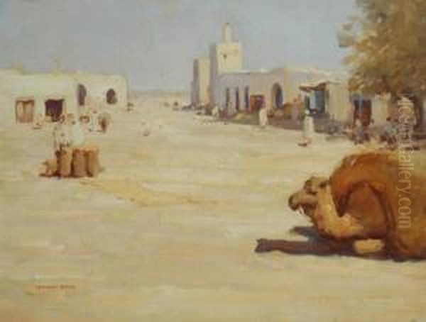 Middle East Oil Painting by Herbert Rose