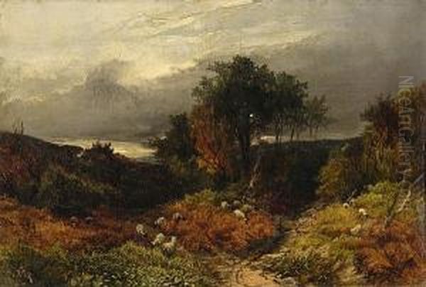 St.pauls Cray Common, Kent - A Cloudy Day Oil Painting by William S. Rose