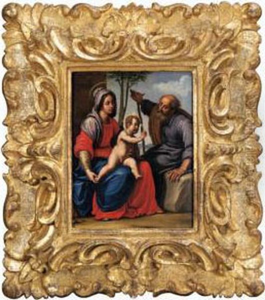 Sacra Famiglia Oil Painting by Matteo Roselli