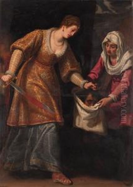 Judith And Holofernes Oil Painting by Matteo Roselli