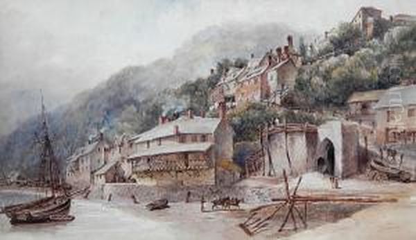 Clovelly, Devon Oil Painting by Elliott Rosenberg