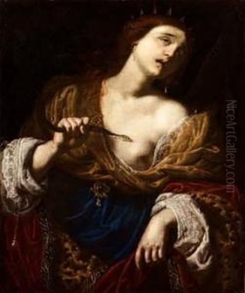 La Morte Di Cleopatra Oil Painting by Alessandro Rosi