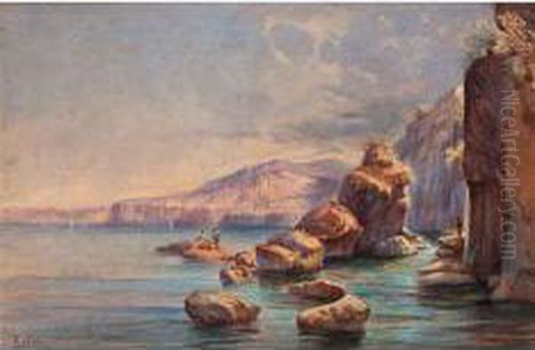 Veduta Di Sorrento Oil Painting by Edoardo Roskilly