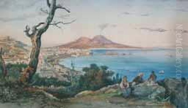 Veduta Di Napoli Oil Painting by Edoardo Roskilly