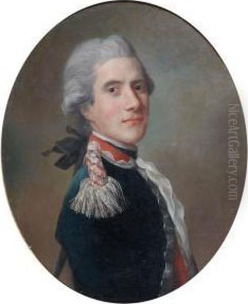 Portrait Du Comte De Tressan Oil Painting by Alexander Roslin