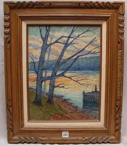 Palisades From Riverdale Oil Painting by James Ross