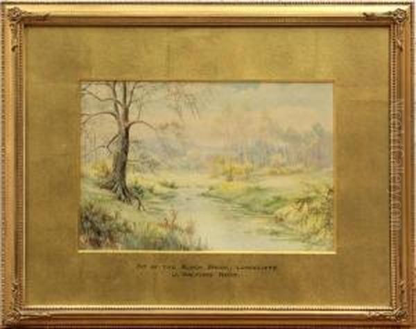 ''bit Of The Black Brook, 
Longcliffe'' Oil Painting by Joseph Halford Ross