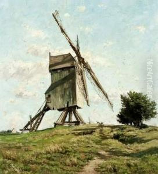 Molen Oil Painting by Jacques Rosseels