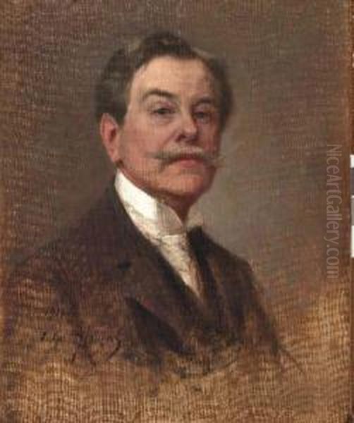 Portrait D'homme Oil Painting by Edouard Rosset-Granger