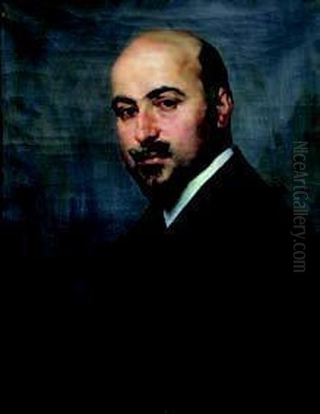 Ritratto Di Domizio Torrigiani Oil Painting by Gino Rossi