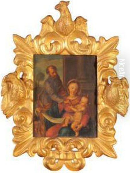 Sacra Famiglia Oil Painting by Pasqualino Rossi