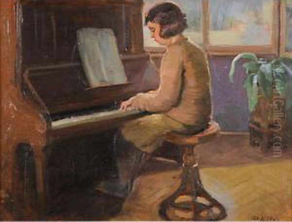 Giovane Pianista by Romano Rossini